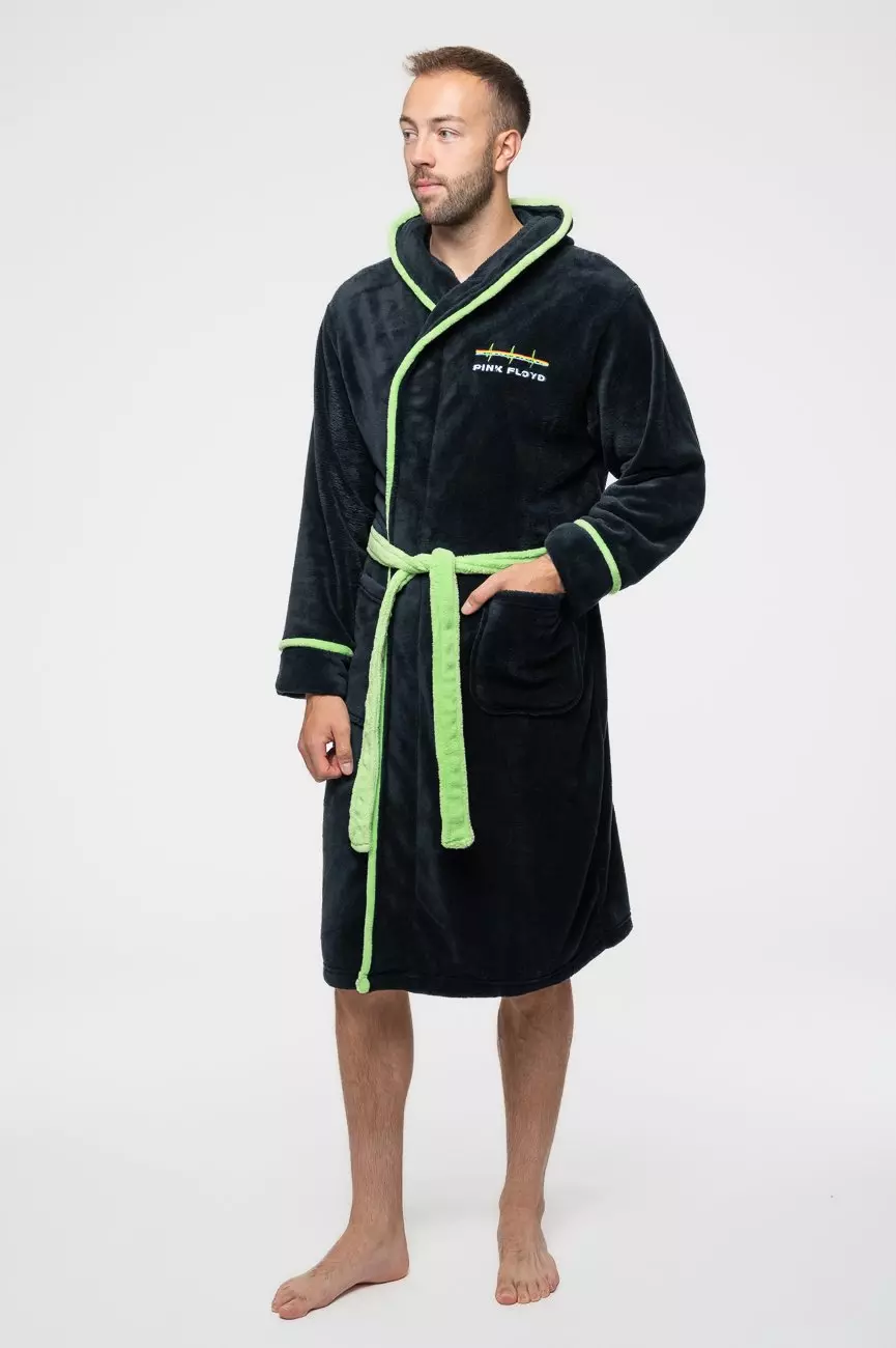 Black Circle Band Logo Bathrobe alternative image