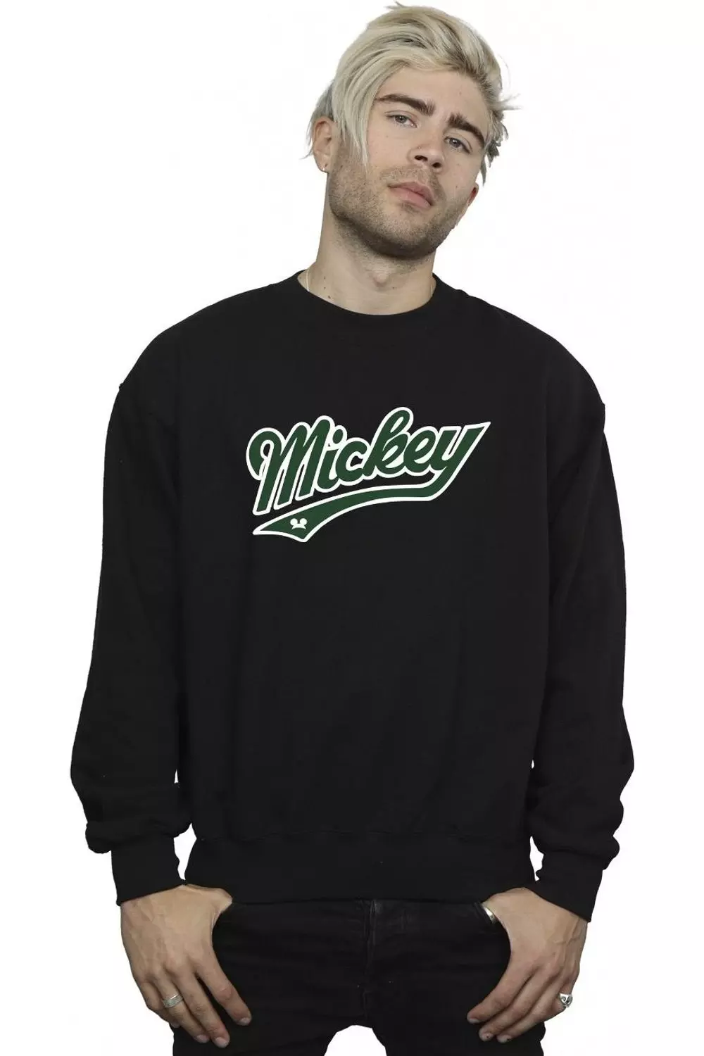 Black Mickey Mouse Bold Sweatshirt alternative image
