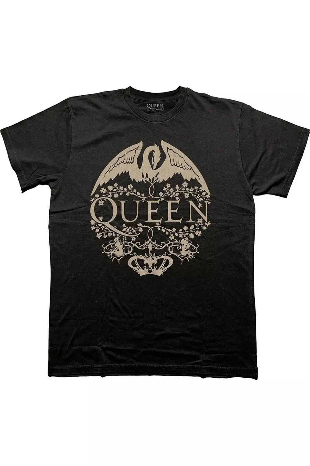 Black Floral Crest T-Shirt alternative image