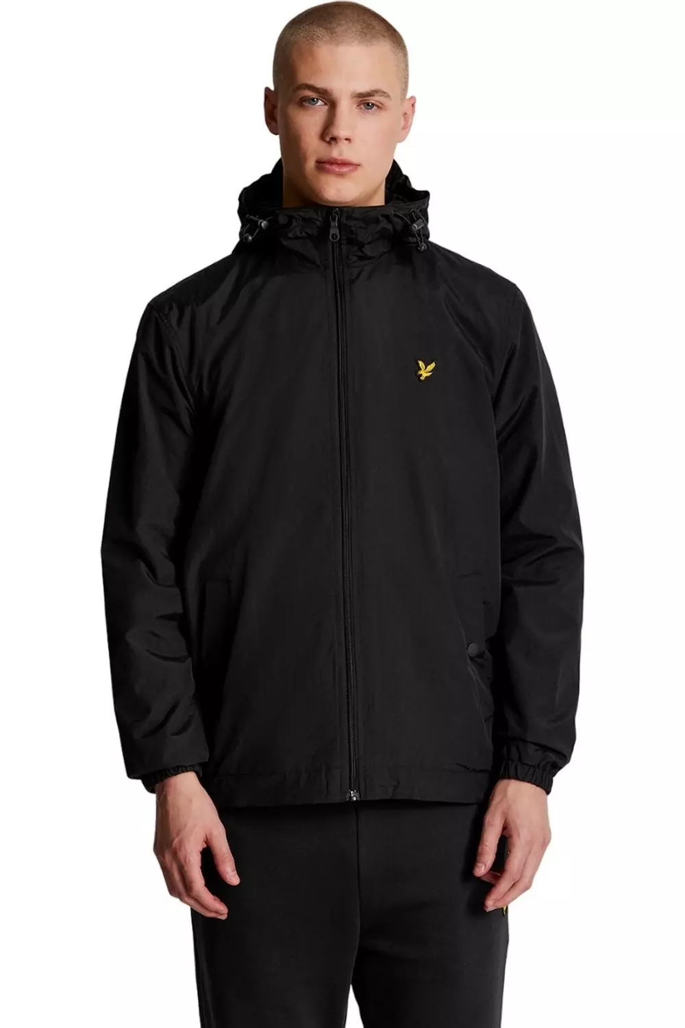 Black Hooded Full Zip Jacket alternative image