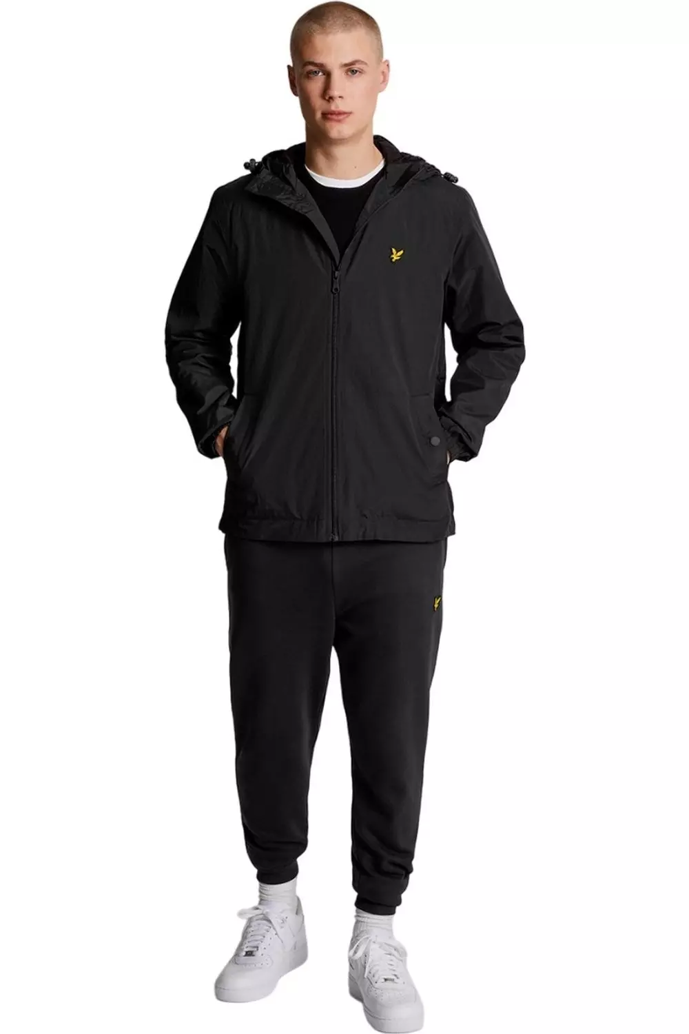 Black Hooded Full Zip Jacket alternative image