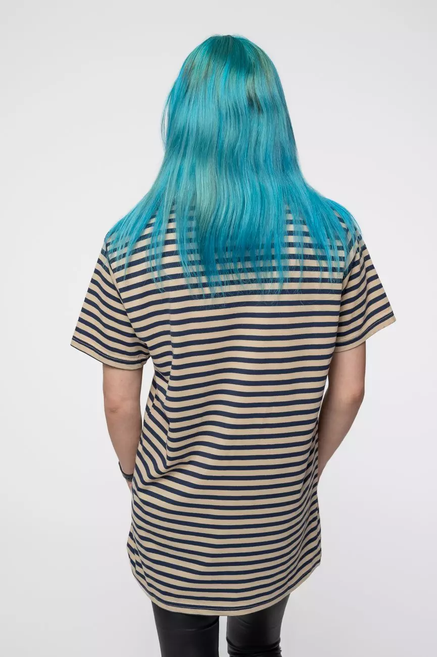 Black Cyberdelic Stripes T Shirt alternative image