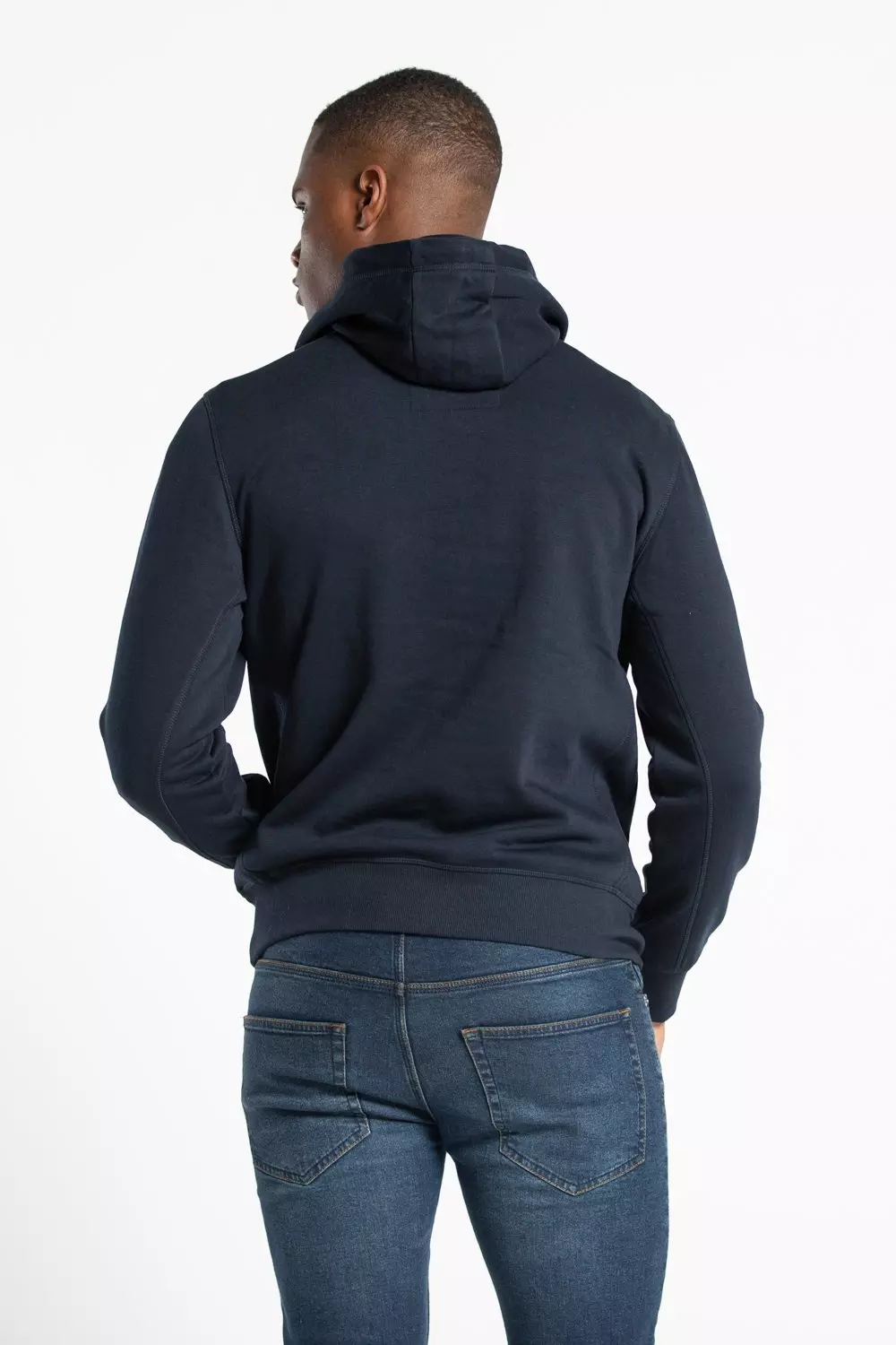 Dark navy Cotton Blend Hoody alternative image