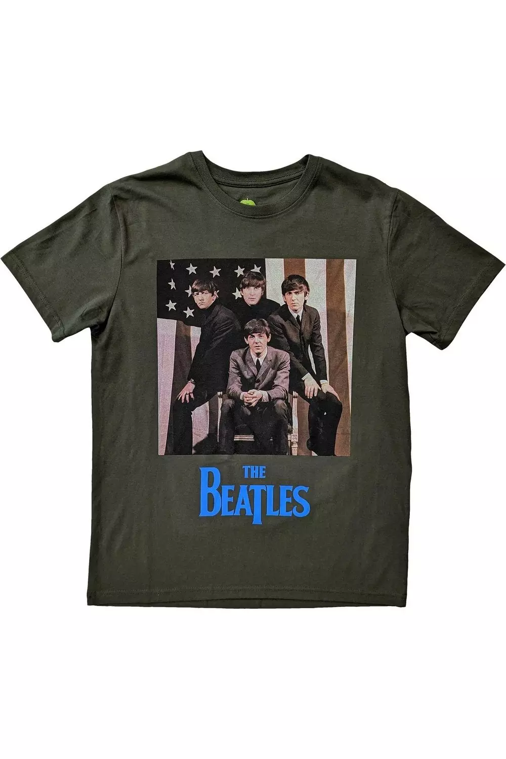 Green American Flag T-Shirt alternative image