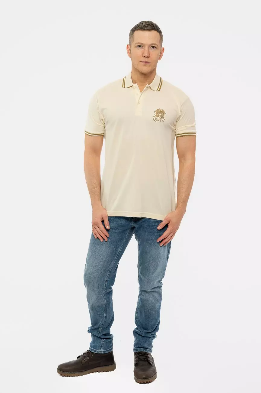 White Classic Crest Polo Shirt alternative image