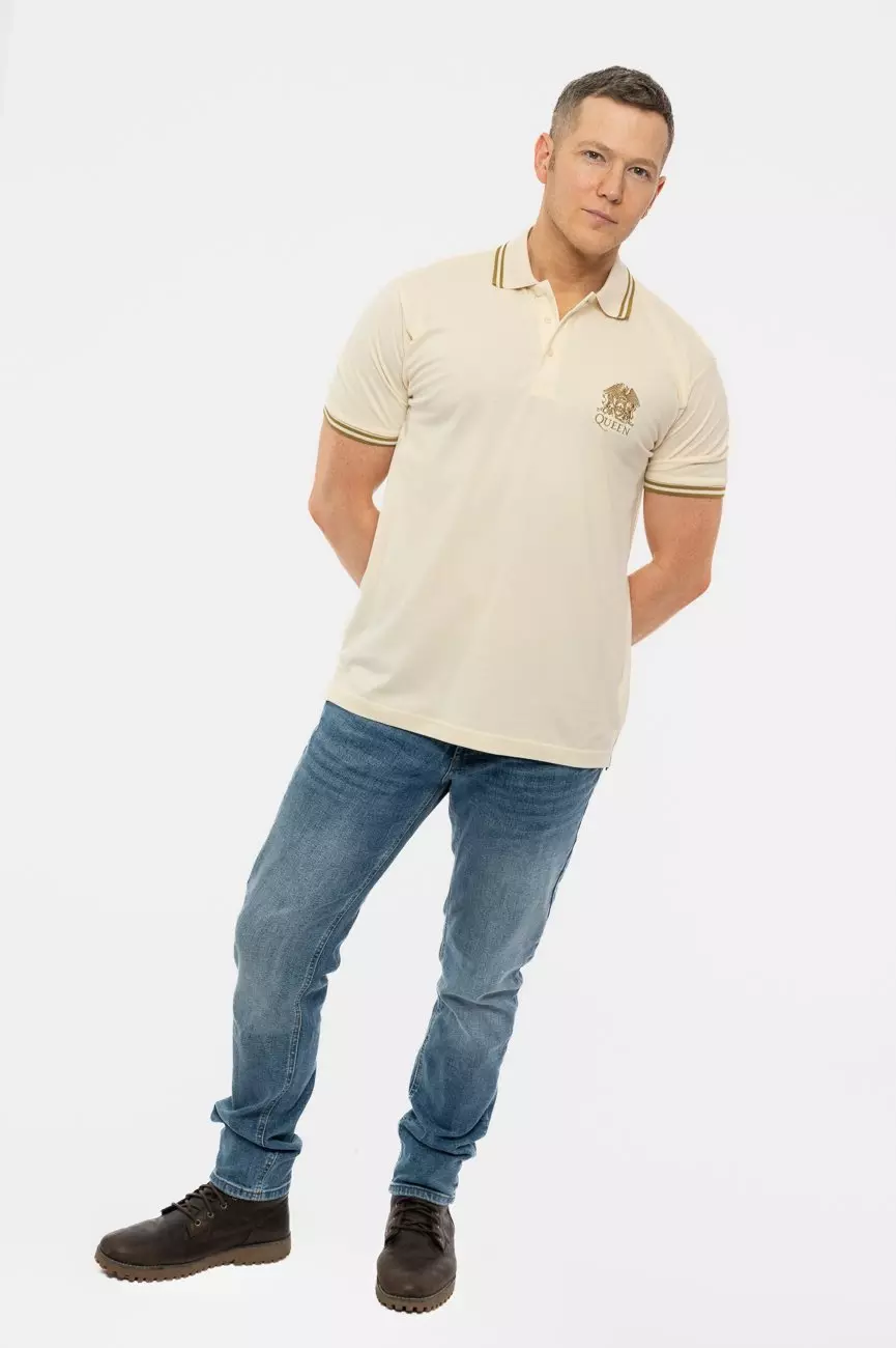 White Classic Crest Polo Shirt alternative image