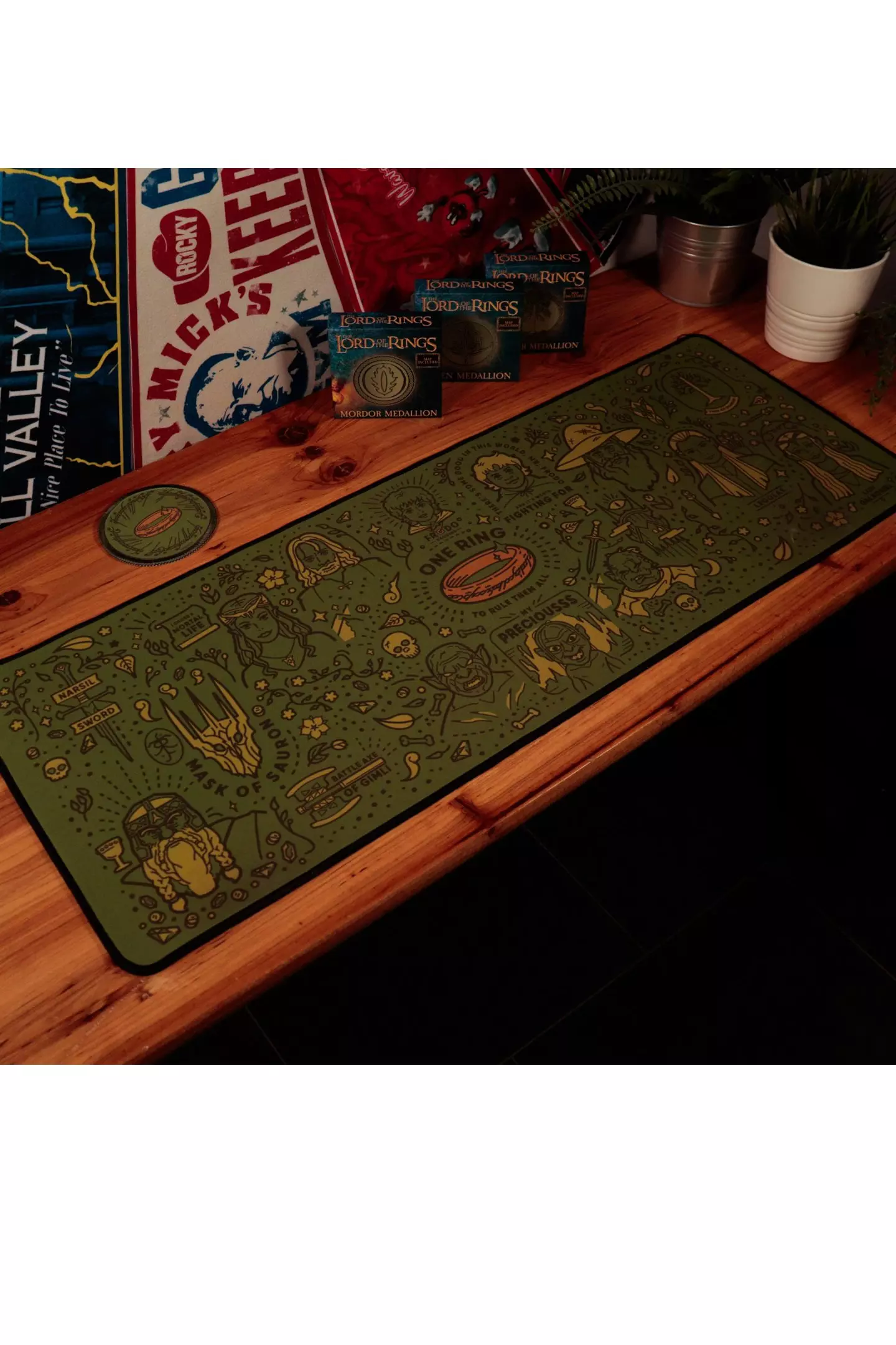 Green Desk Pad & Coaster Set alternative image