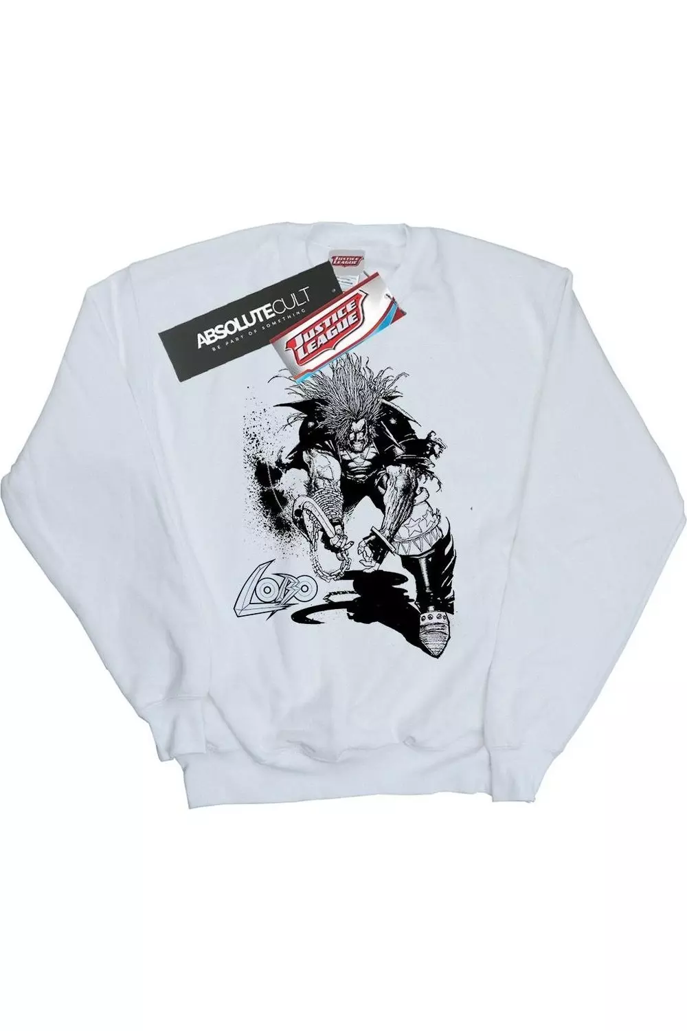 White Lobo Sketch Sweatshirt alternative image