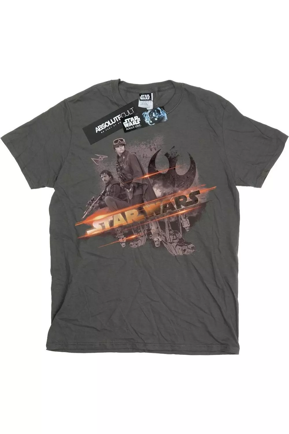 Charcoal Rogue One Rebel Team T-Shirt alternative image