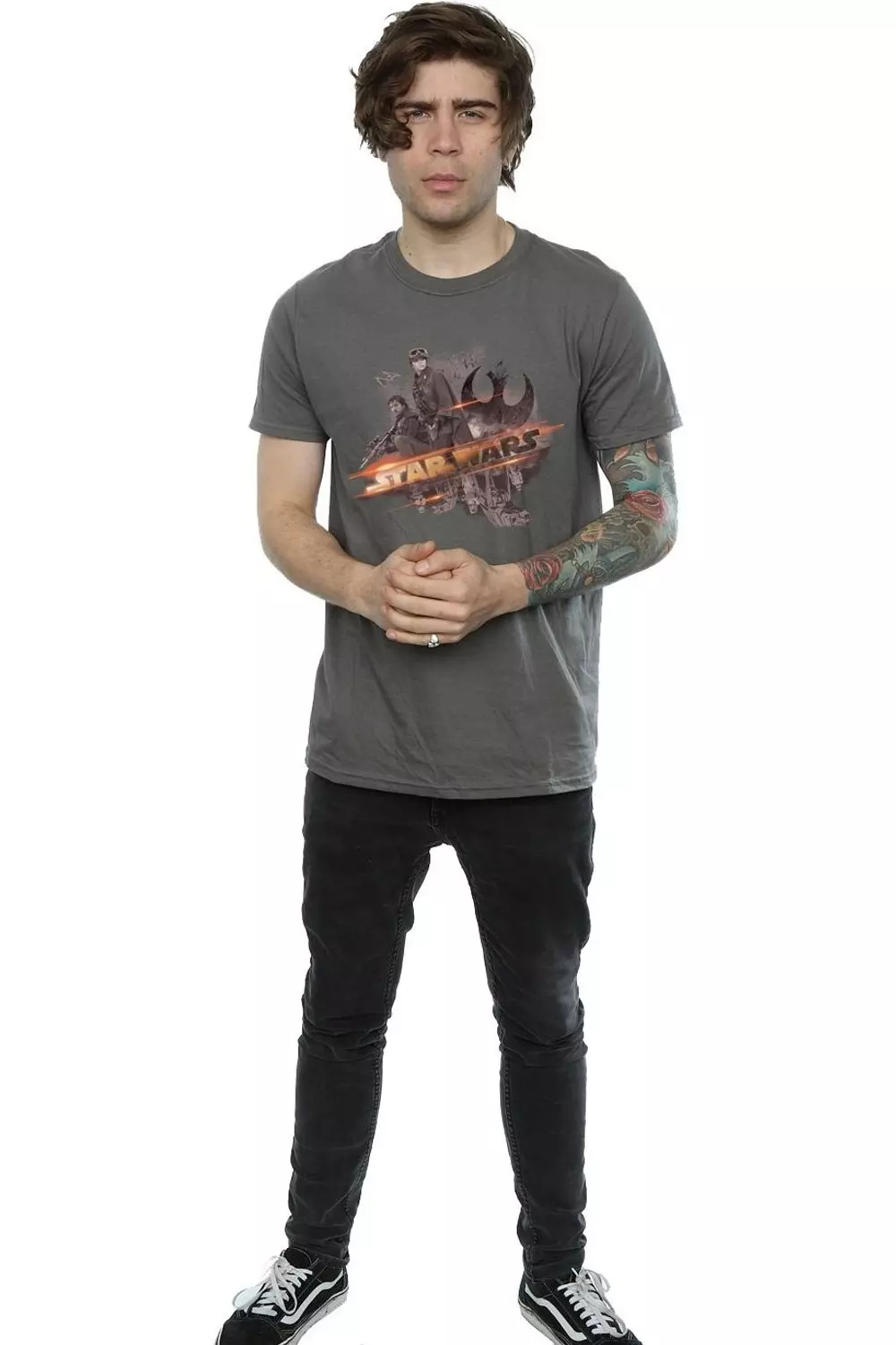 Charcoal Rogue One Rebel Team T-Shirt alternative image