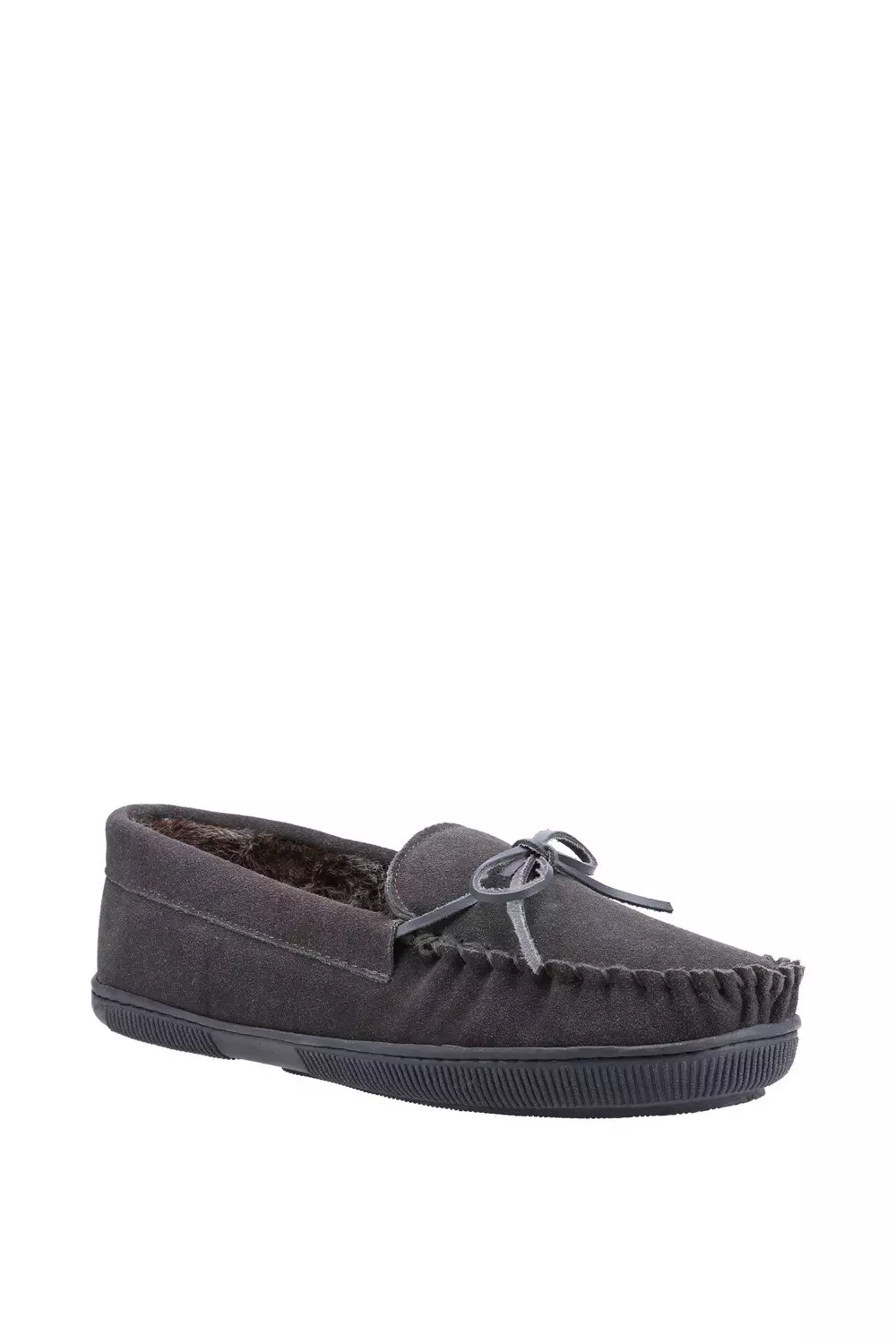 Grey 'Ace' Suede Slipper alternative image