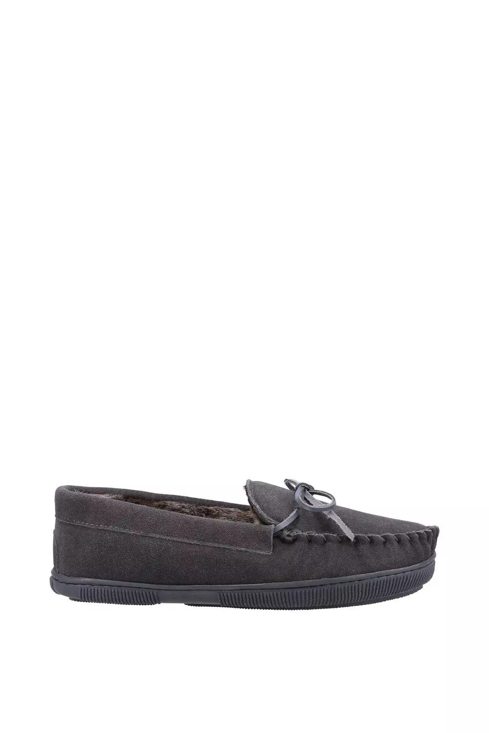 Grey 'Ace' Suede Slipper alternative image