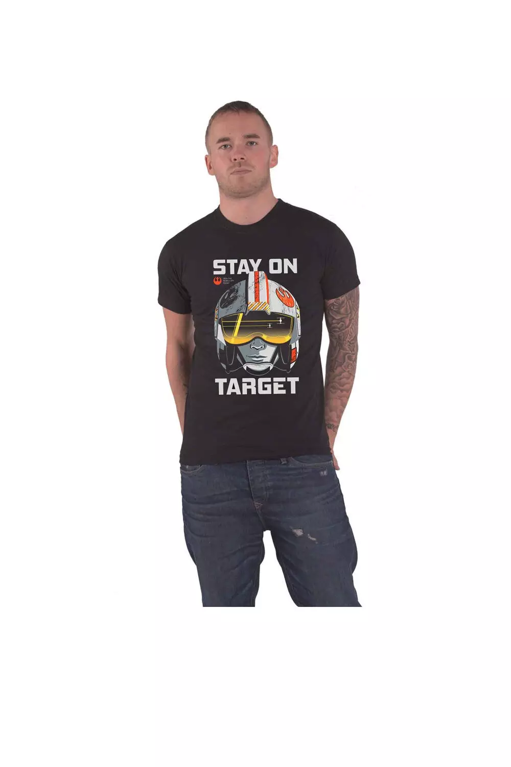 Black Stay On Target T Shirt alternative image