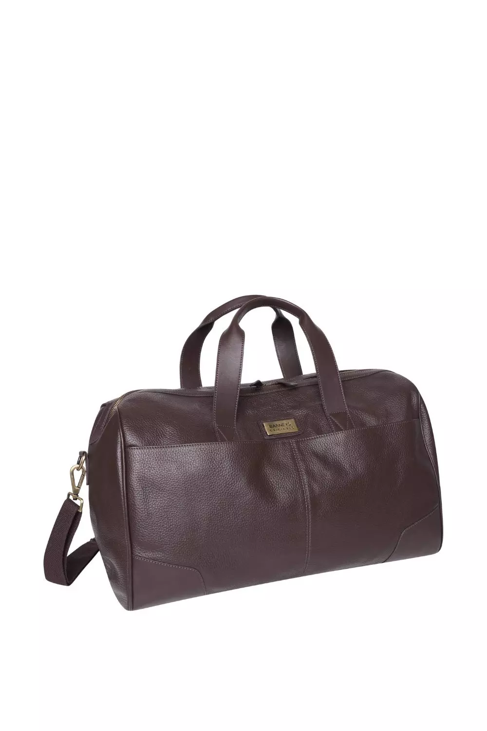 Brown Real Leather Holdall alternative image