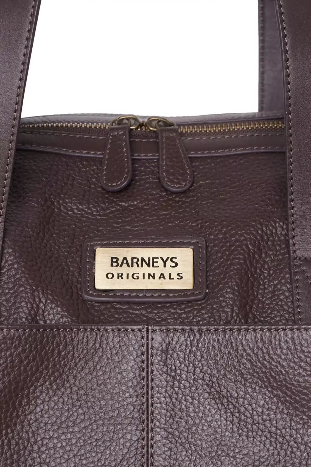 Brown Real Leather Holdall alternative image