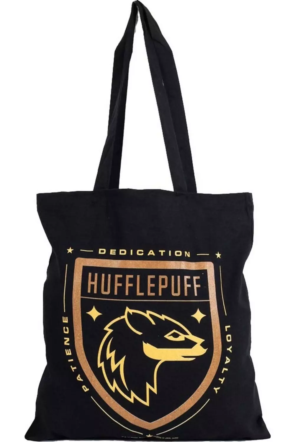 Black Hufflepuff Canvas Tote Bag alternative image