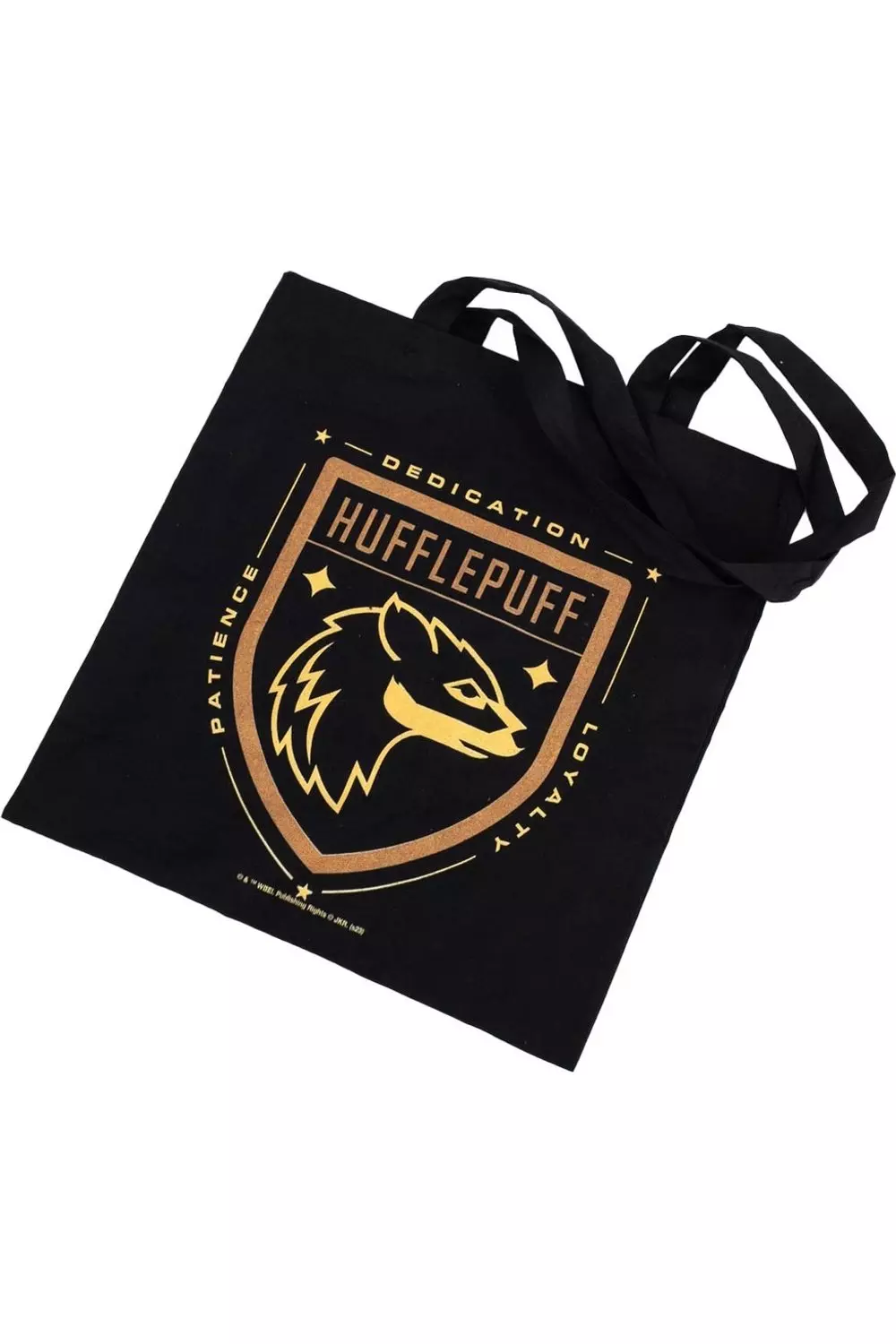 Black Hufflepuff Canvas Tote Bag alternative image
