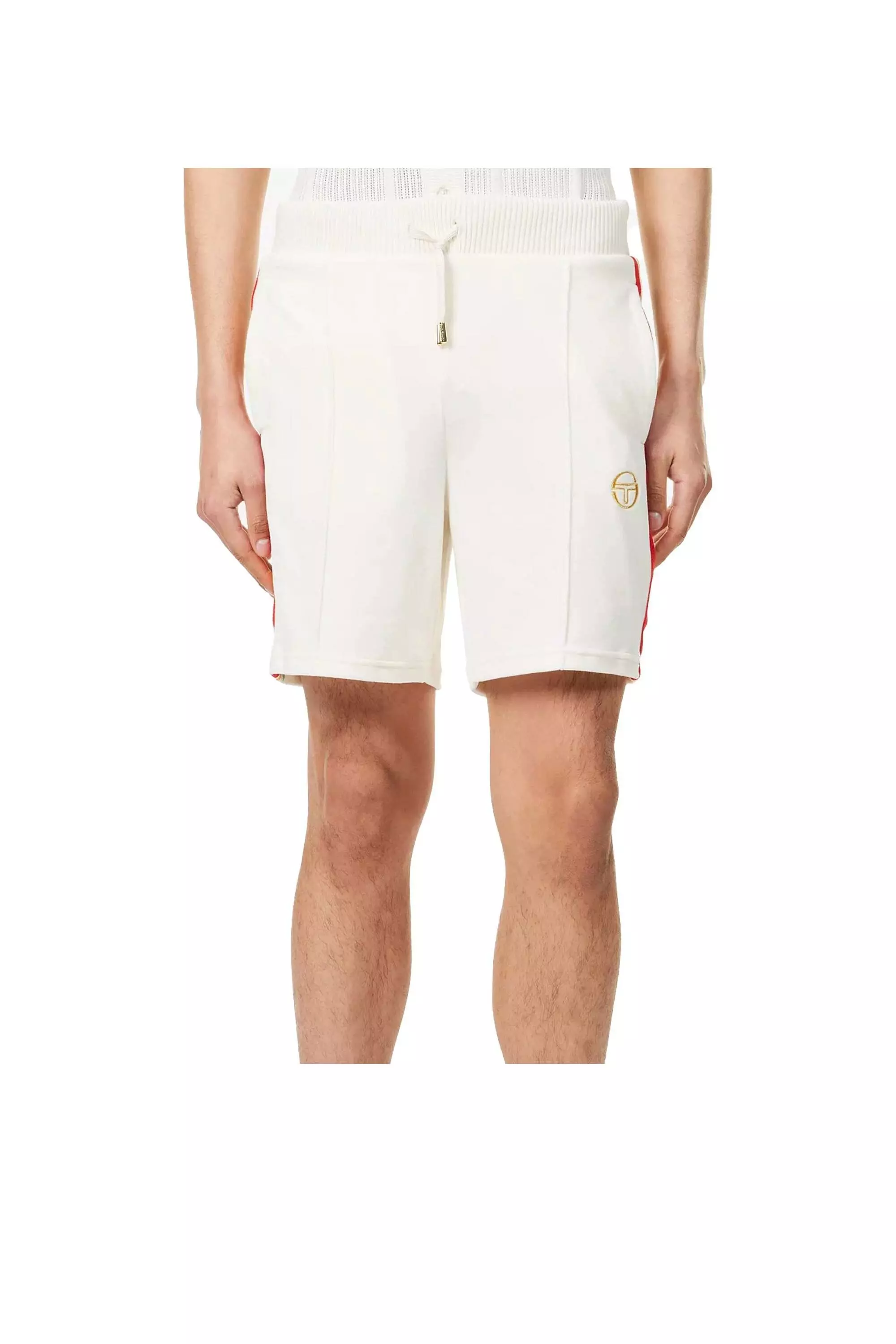 Cream Slice Velour Shorts alternative image