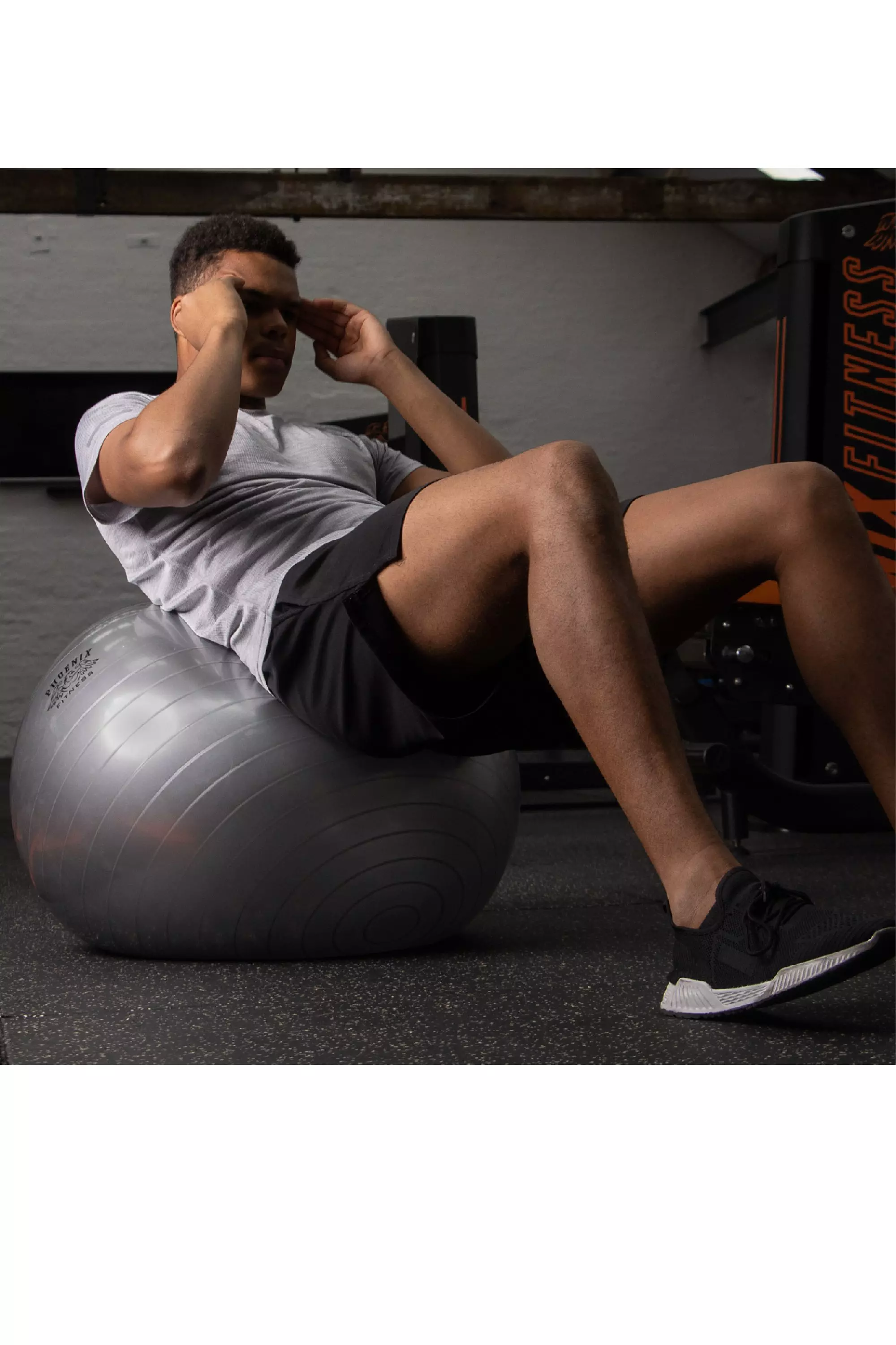 Silver Fit Ball With Pump alternative image