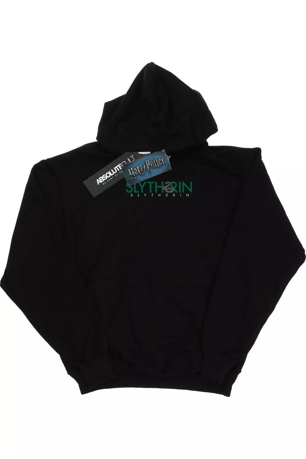 Black Slytherin Text Hoodie alternative image