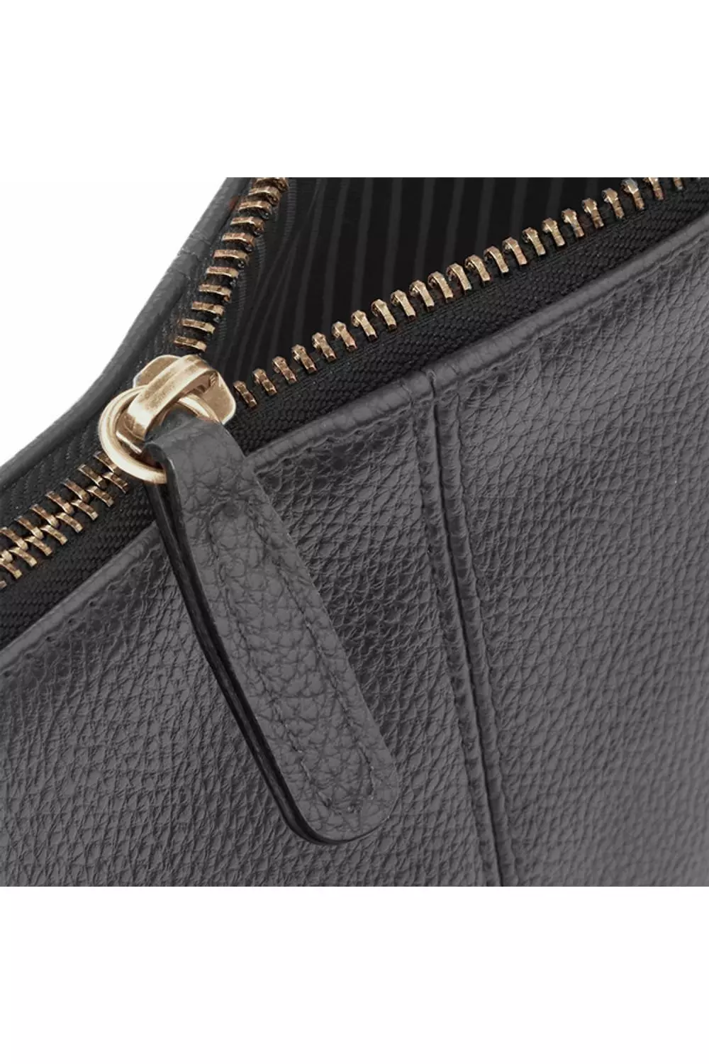 Black Nuhide Zipper Pouch alternative image