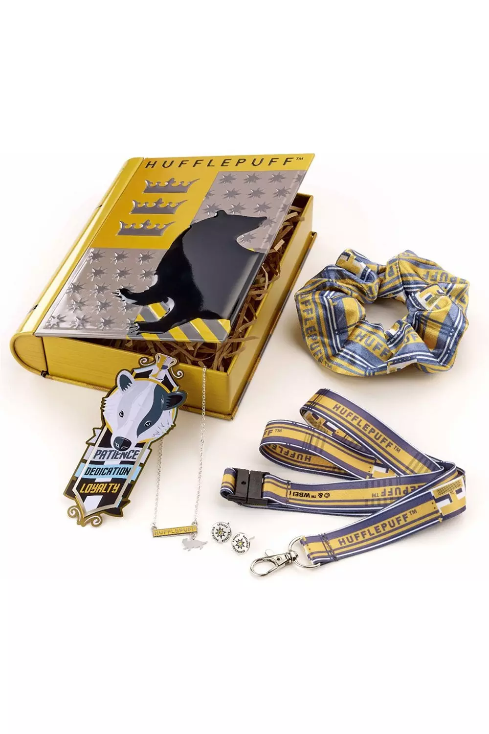 Yellow Hufflepuff Jewellery Set alternative image