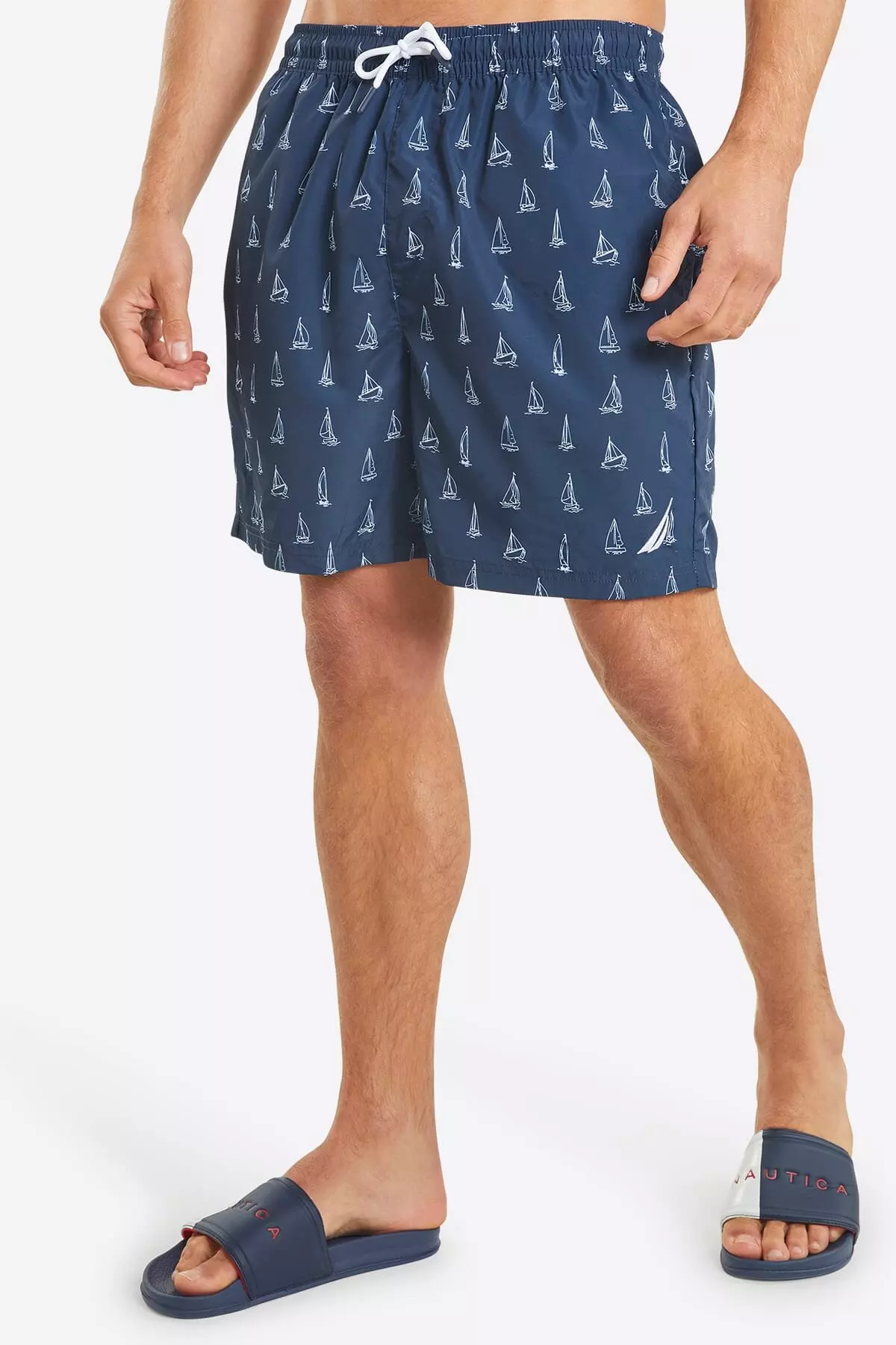 Dark navy 'Gabriel' 6” Swim Short alternative image