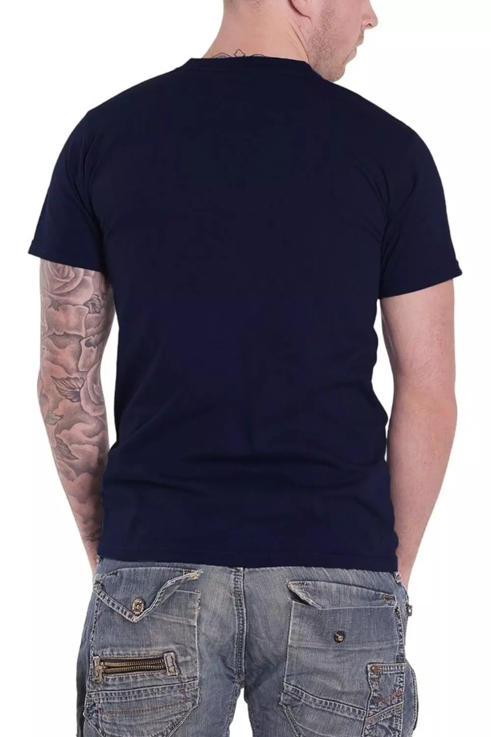 Navy Tongue & Stars Cotton T-Shirt alternative image