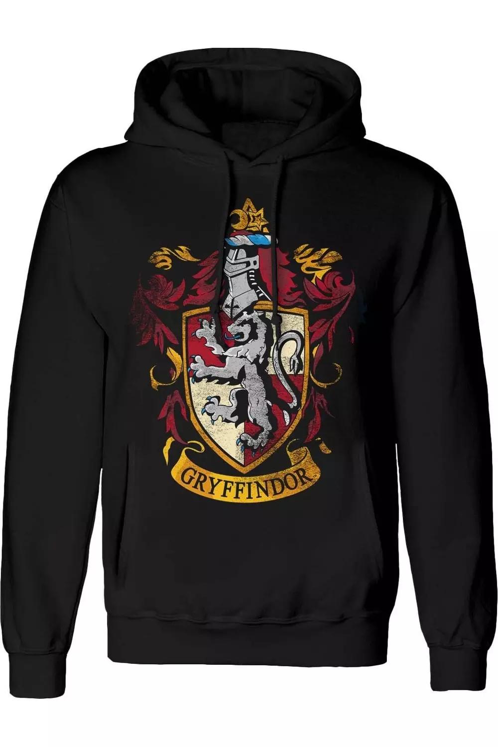 Black Gryffindor Distressed Hoodie alternative image