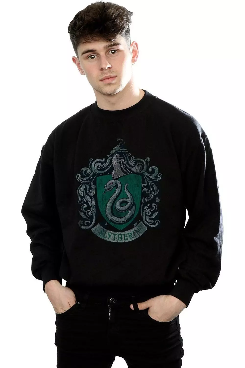 Black Slytherin Sweatshirt alternative image