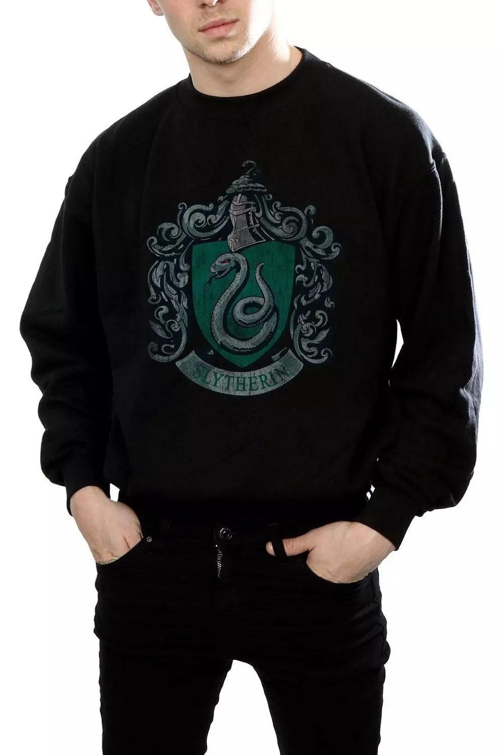 Black Slytherin Sweatshirt alternative image