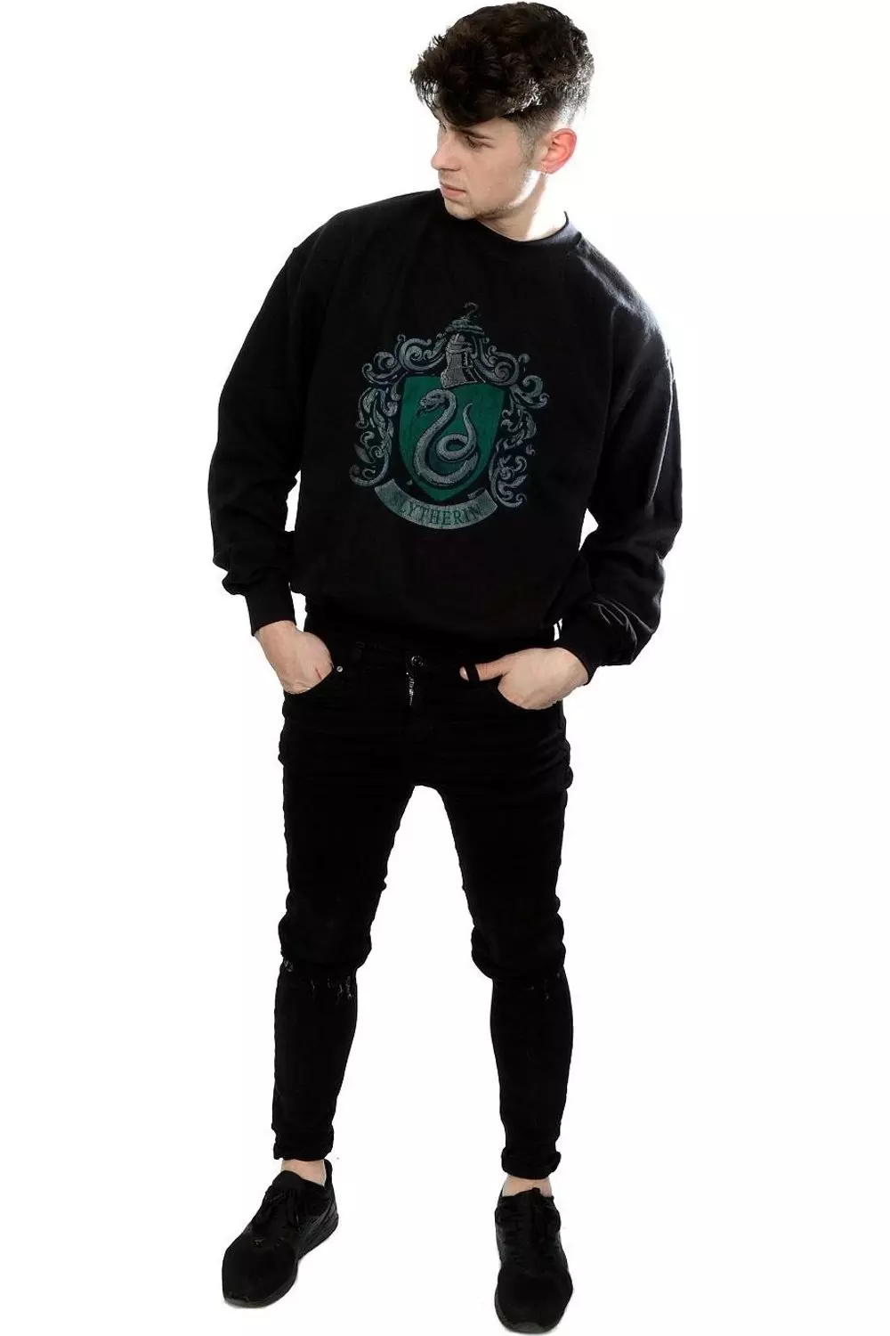 Black Slytherin Sweatshirt alternative image