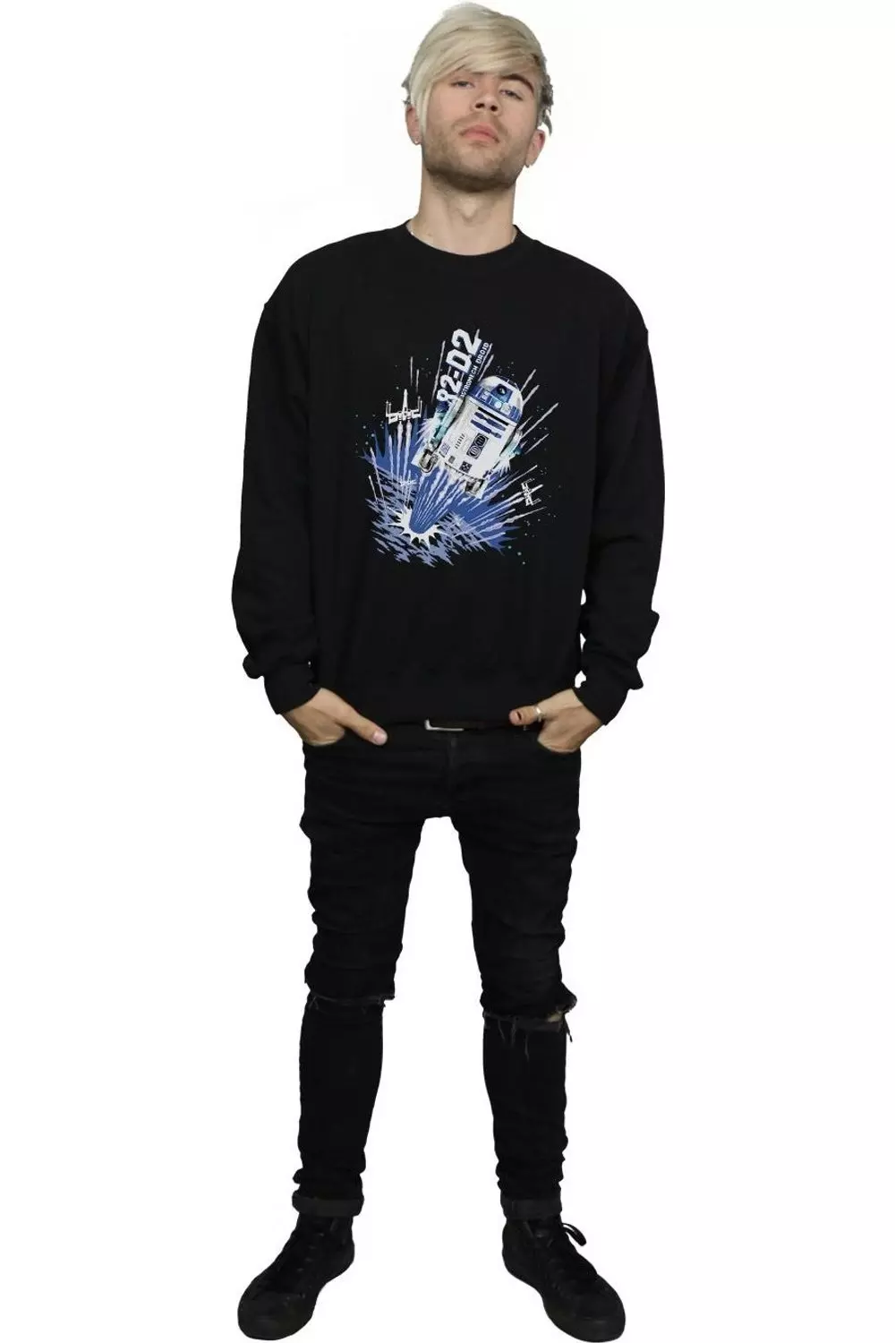 Black R2-D2 Blast Off Sweatshirt alternative image