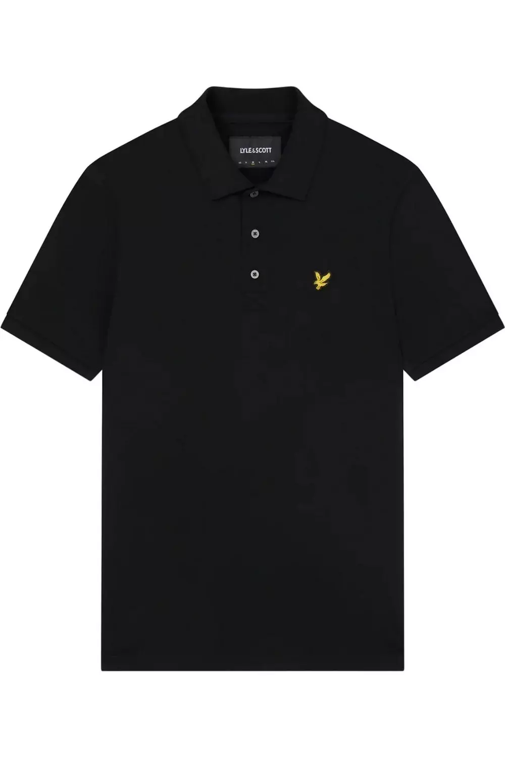 Black Plain Polo Shirt alternative image