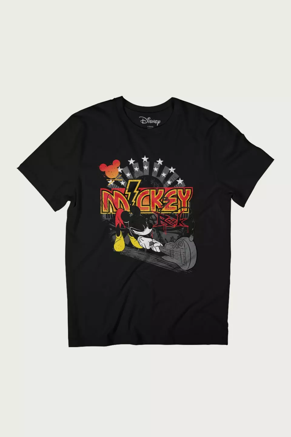 Black Mickey Mouse Rock T-Shirt alternative image