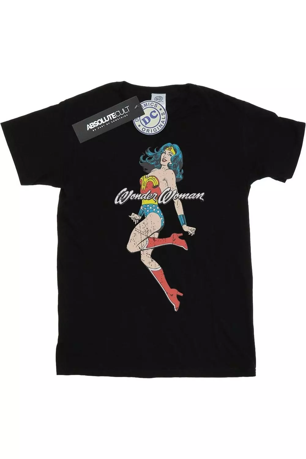 Black Wonder Woman Jump T-Shirt alternative image