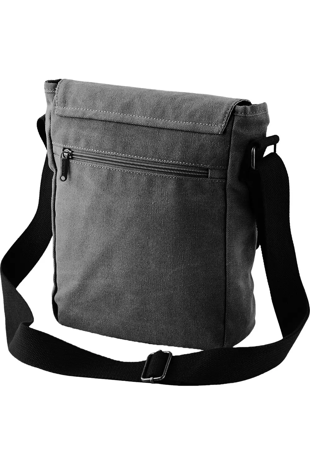 Dark grey Canvas Reporter Bag alternative image