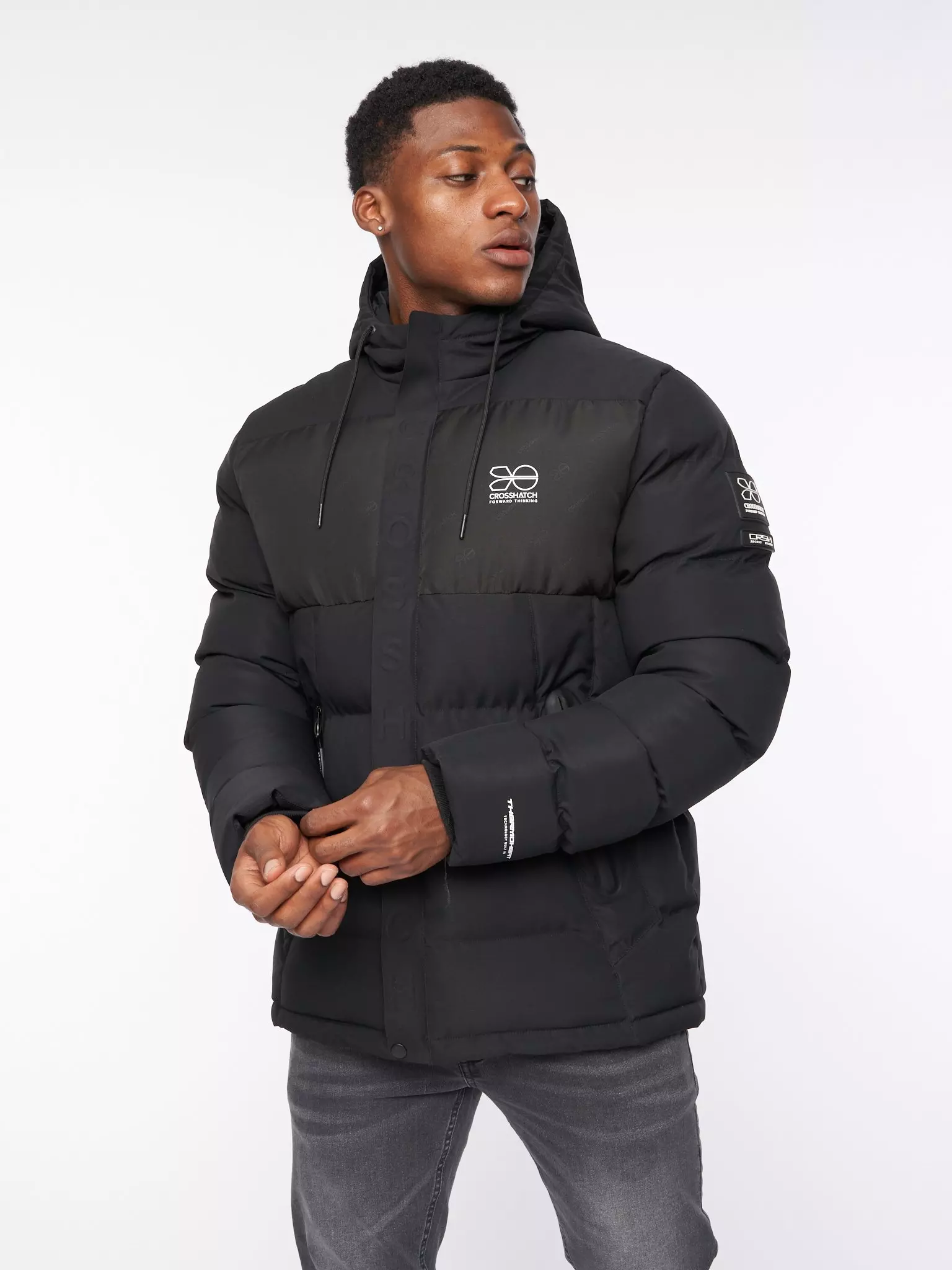 Black Tenthley Embossed Jacket alternative image