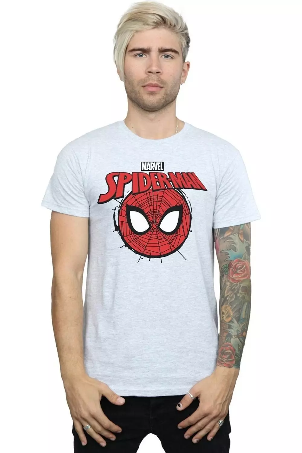Spider-Man Logo Head T-Shirt alternative image