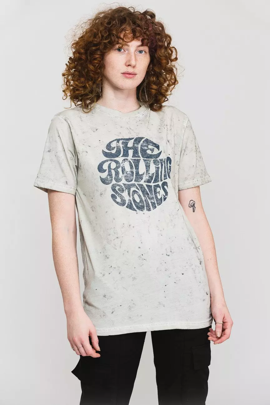 White 70's Logo Dip Dye T Shirt alternative image