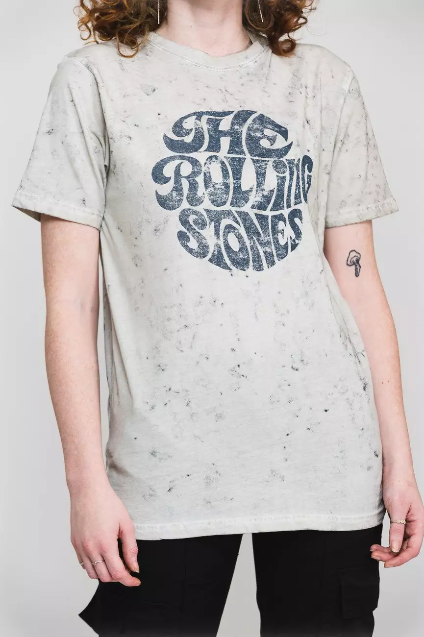 White 70's Logo Dip Dye T Shirt alternative image