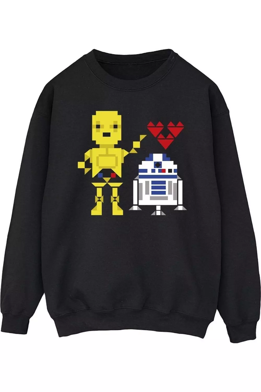 Black Heart Robot Sweatshirt alternative image