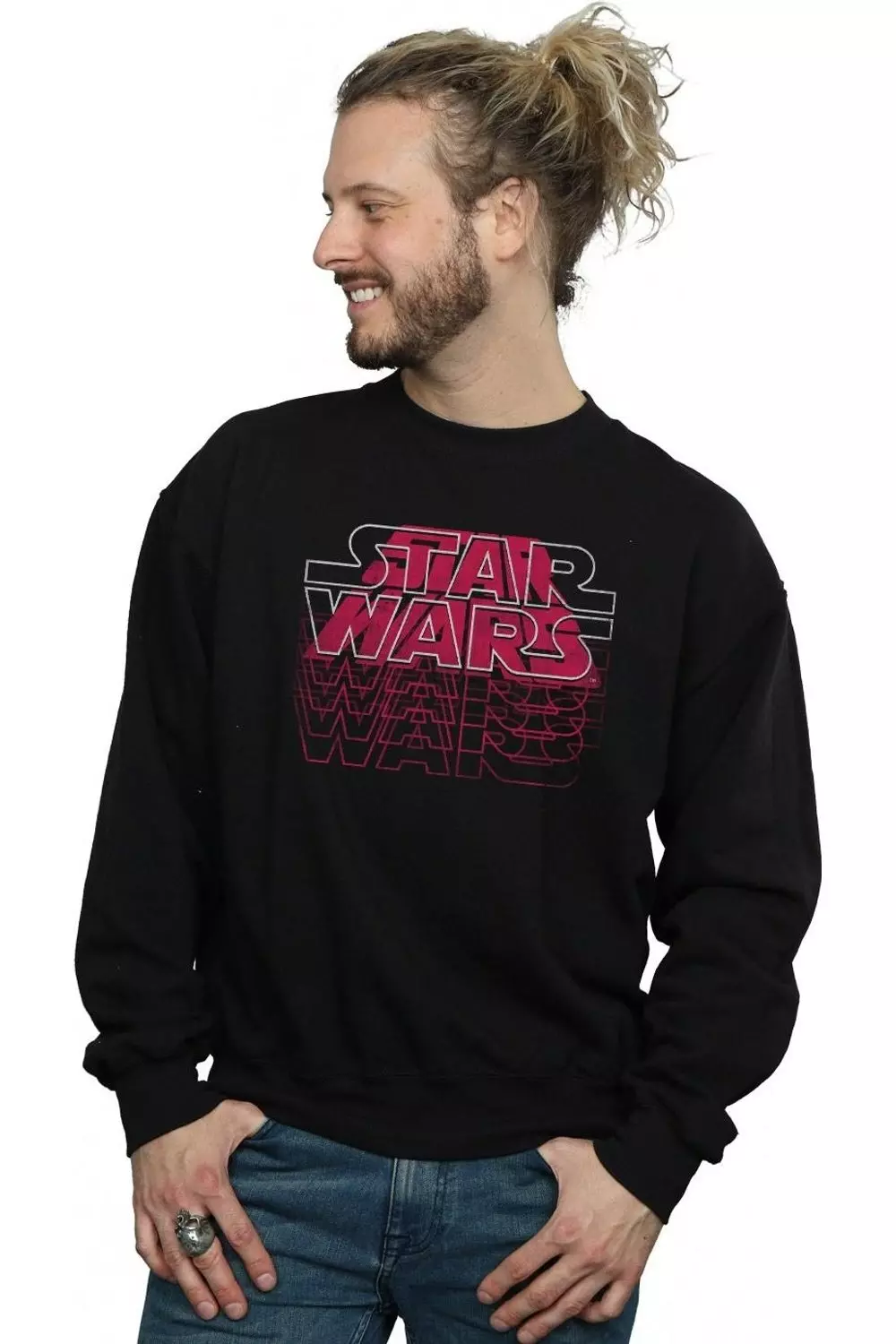 Black Blended Logos Sweatshirt alternative image
