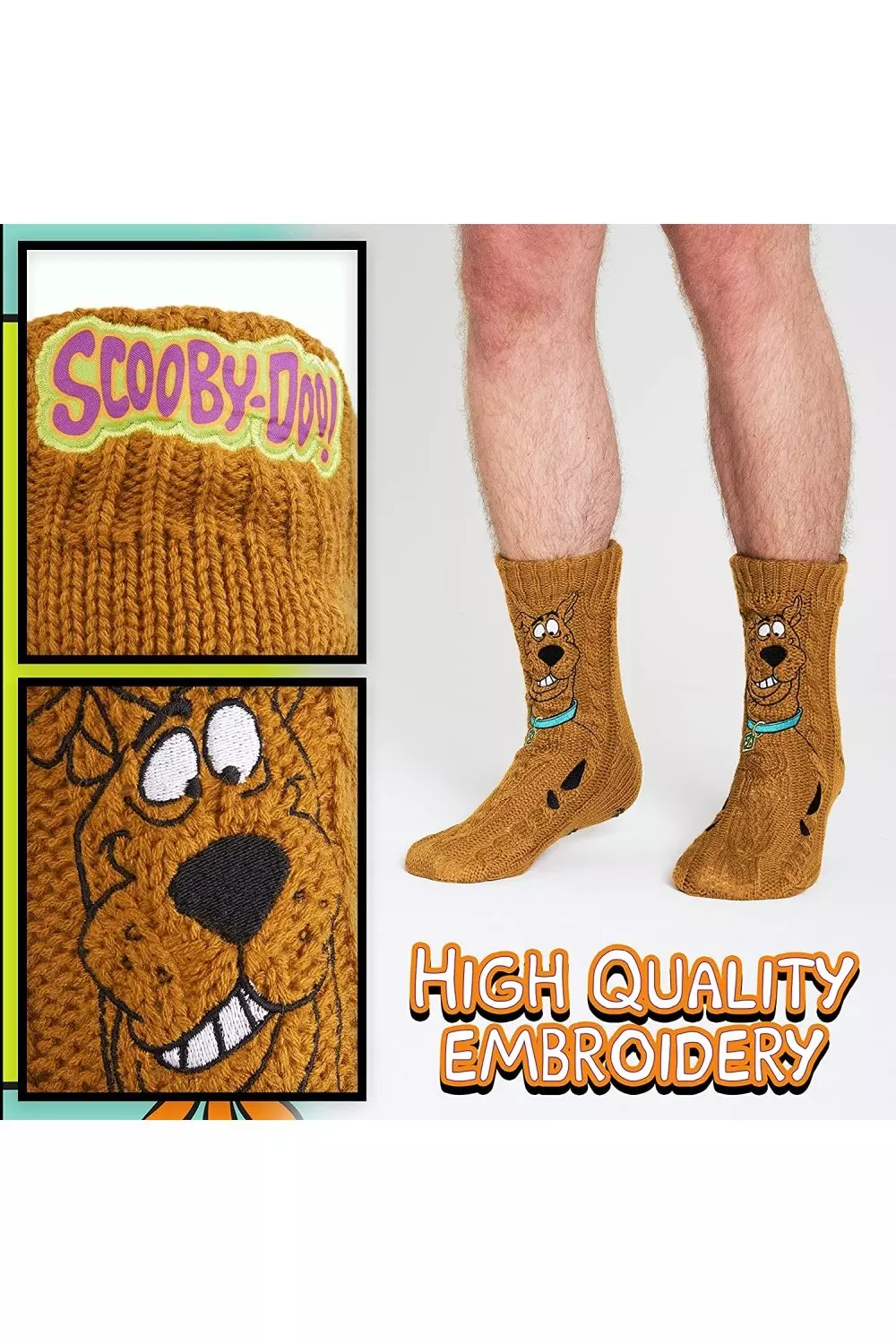 Brown Slipper Socks alternative image