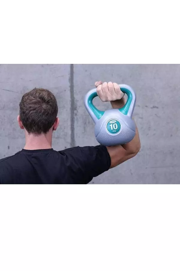 Green 10kg Vinyl Kettlebell alternative image