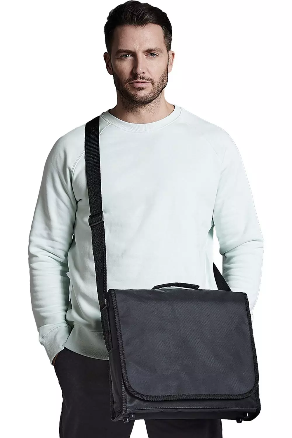 Black Messenger Bag alternative image