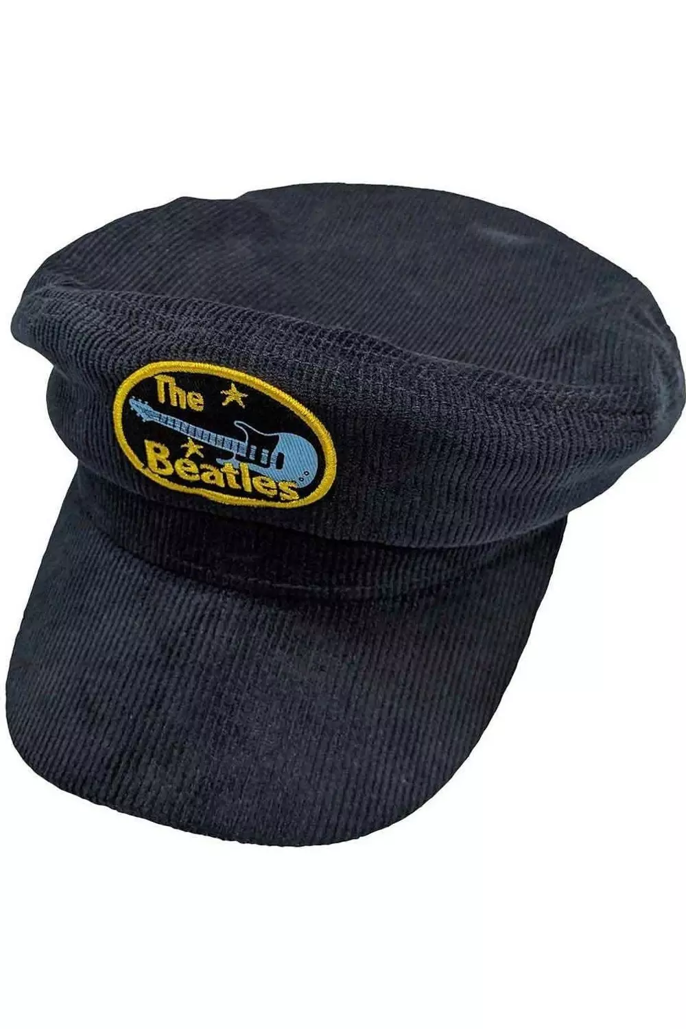 Navy Oval Corduroy Logo Flat Cap alternative image