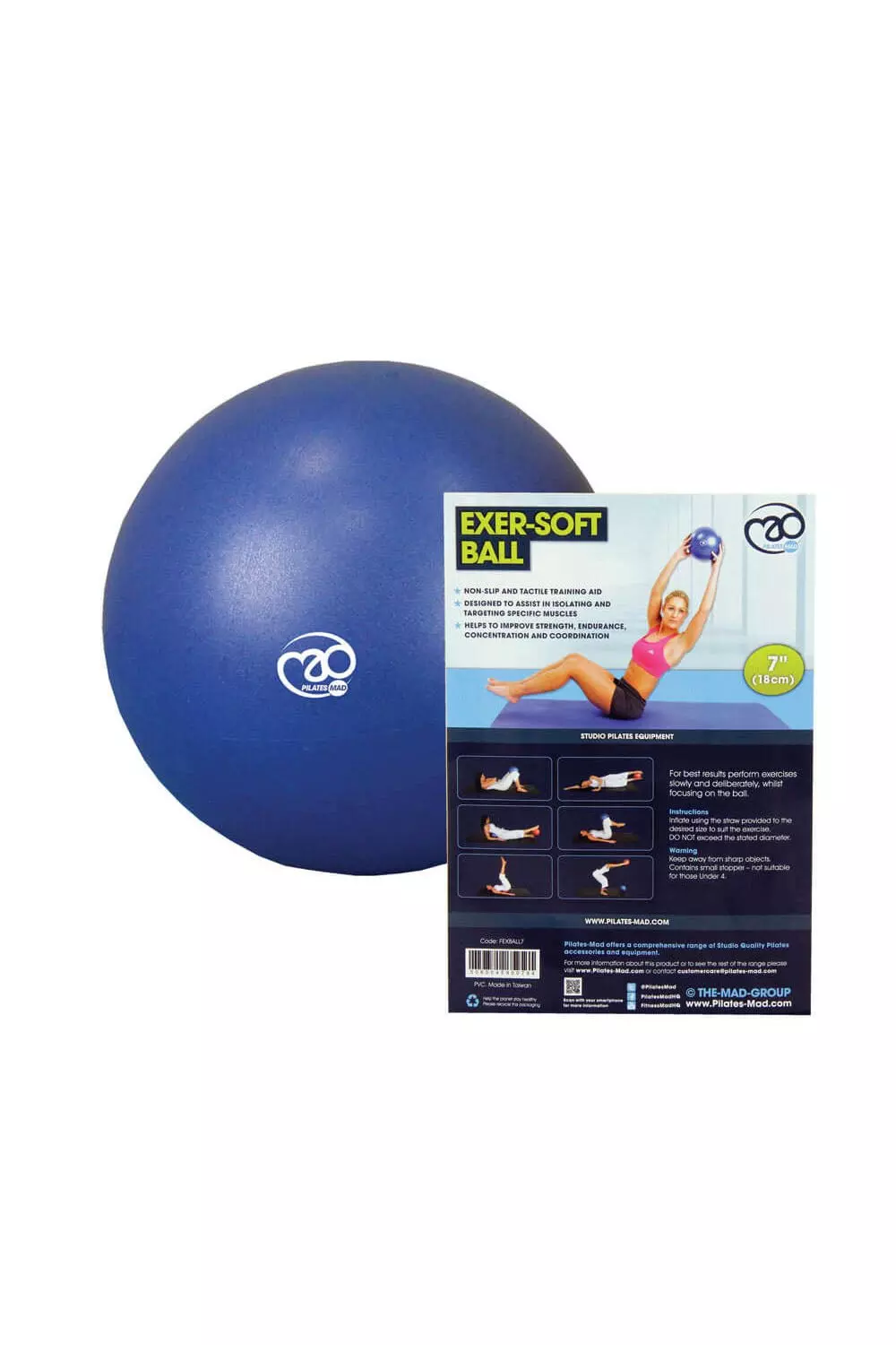Blue 7 Inch Exer-Soft Ball alternative image