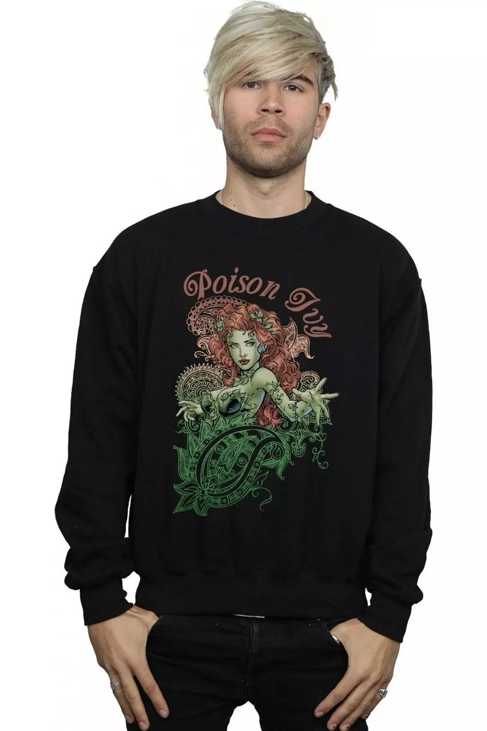 Black Poison Ivy Paisley Sweatshirt alternative image