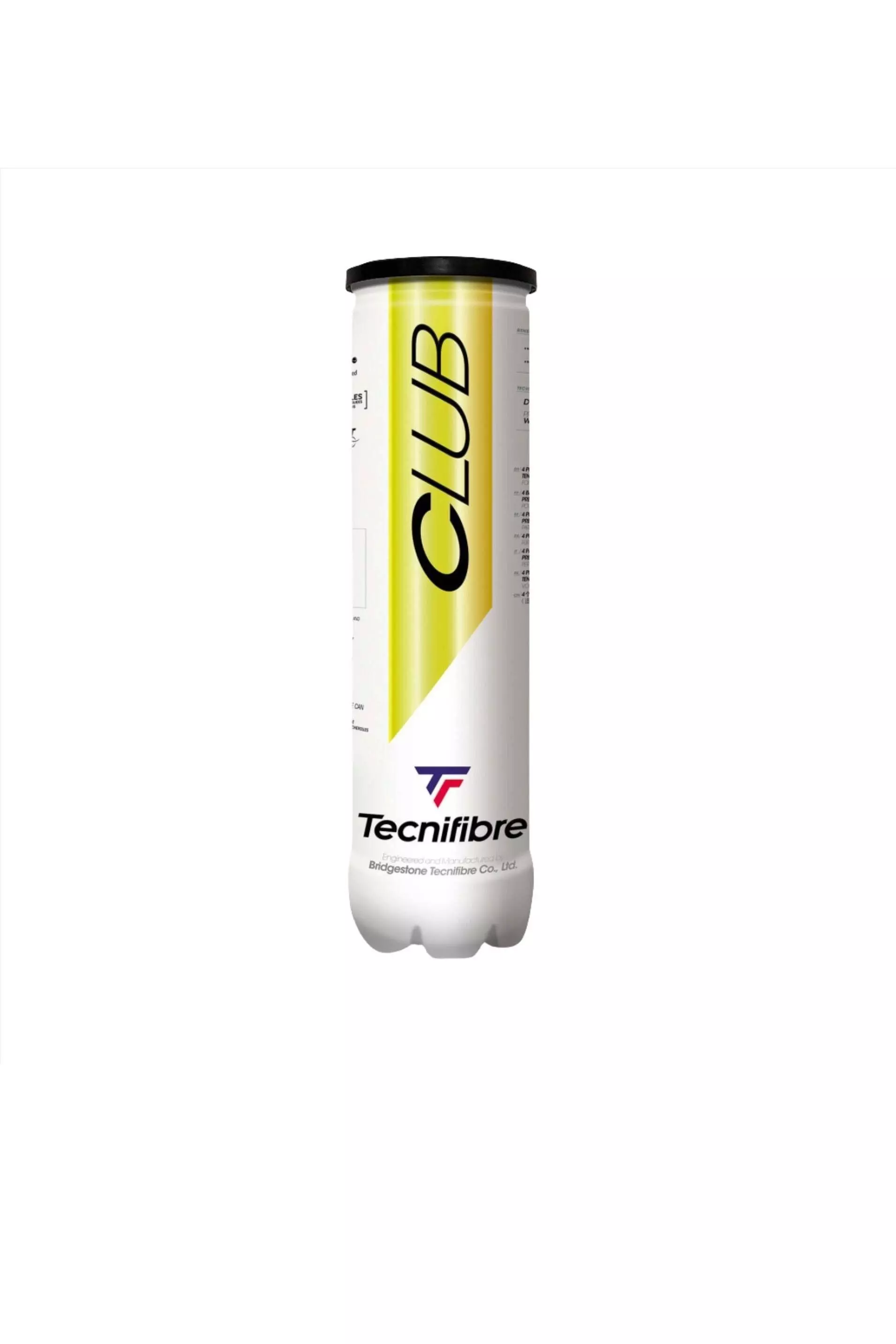 Yellow Club Tennis Balls - Tube of 4 alternative image